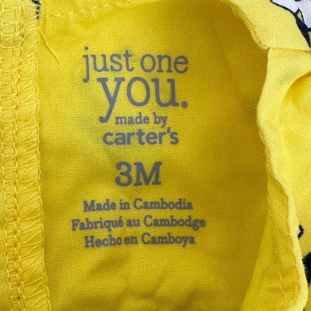 Carter's Pink and Yellow Diaper Covers Accessories Lot of 2 #A1 - Picture 8 of 8